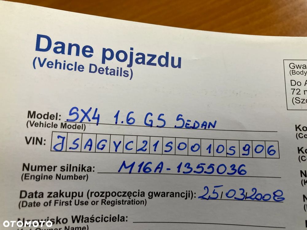 Suzuki SX4 1.6 GLX / Comfort - 8