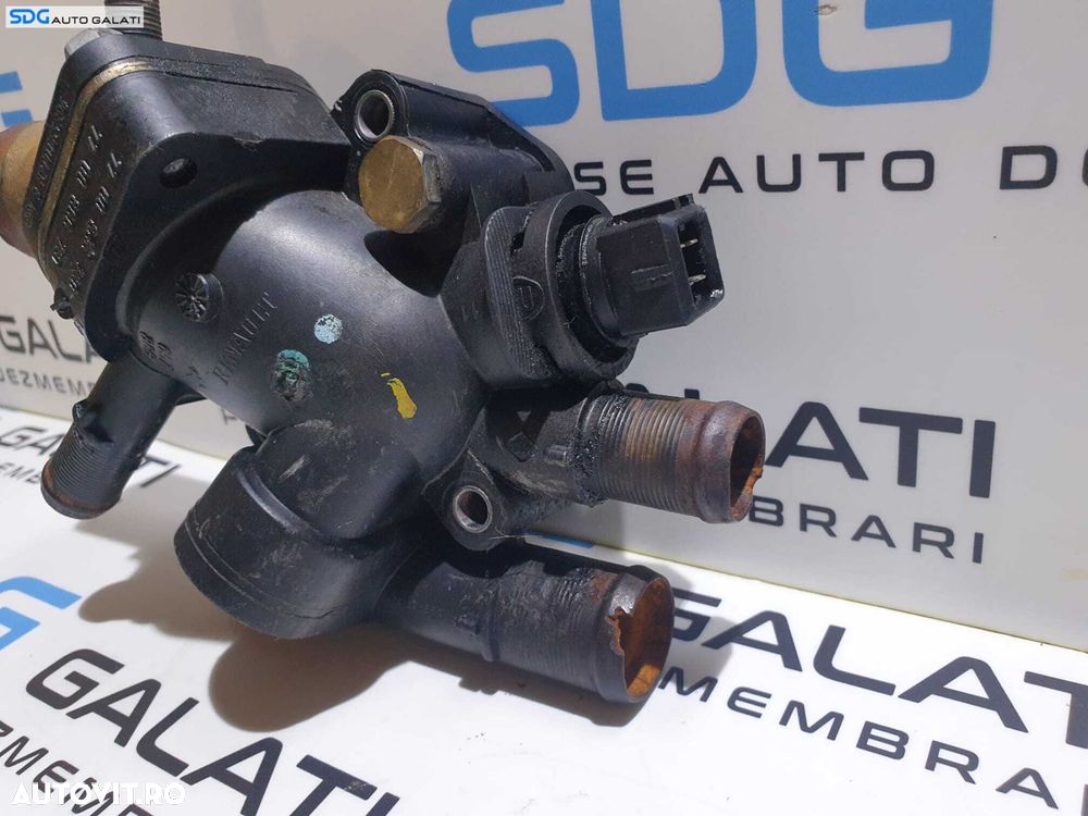 Corp Carcasa Termostat Racire cu Senzor Temperatura Apa Renault Clio 2 1.9 DCI 1998 - 2012 Cod 7700866730 7700866731 38200065394 [M6456] - 1
