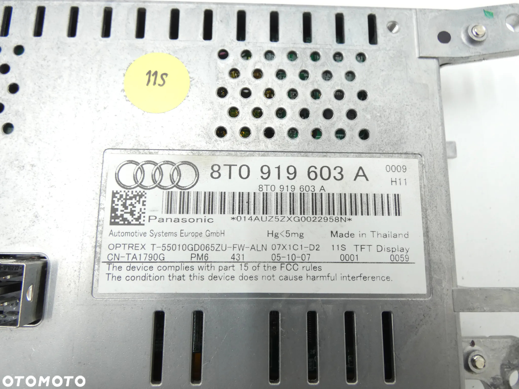 AUDI A4 B8 EKRAN WYŚWIETLACZ NAWIGACJI RADIA MULTIMEDIA 8T0919603A GORLICE - 4