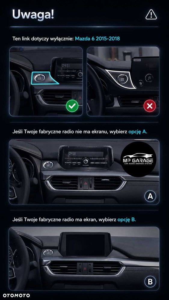 Mazda 6 III Radio Android 4G Qled CarPlay/AA LTE Montaż Gwarancja - 3
