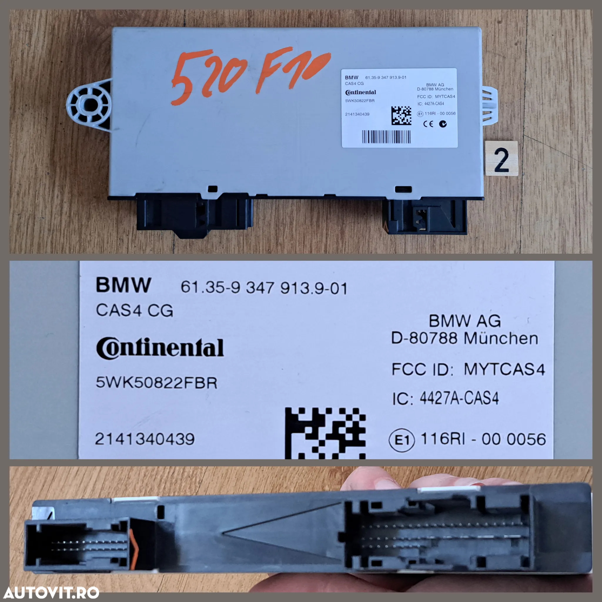 Modul ECU calculator CAS 4 CA, CG, CG-ELV, CAS 2, calculator telematic , modul cutie de transfer , ECU SCR adblue Seria E F G 520d 530dX 640d 750dX 650iX 760LiS - 3