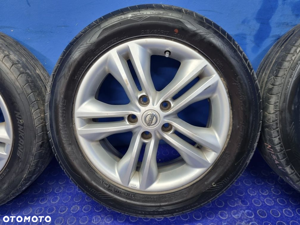 KOMPLET Felg aluminiowych NISSAN Qashqai J10 17 6,5J ET 40 5x114,3 OEM - 3