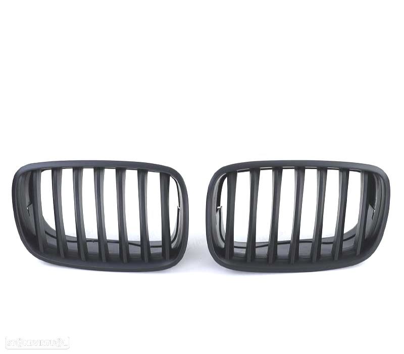 GRELHAS FRONTAIS BMW X5 E70 X6 07-14 PRETAS - 2
