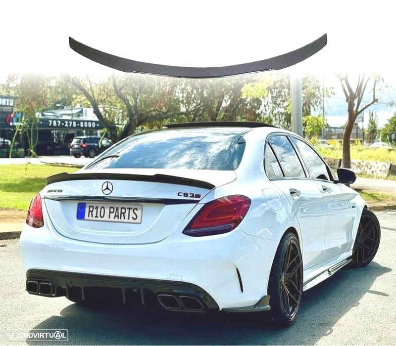 AILERON LIP MERCEDES W205 14-18 LOOK AMG CARBONO - 1