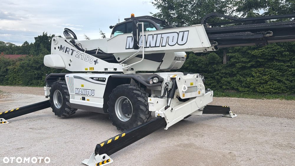 Manitou Ładowarka teleskopowa Manitou Mrt 2150 + Privilage Roto obrotowa 360 Pilot sterowanie radiowe Kosz Widły 2016/17 1840 2550 2540 silnik Mercedes 2150+ Merlo - 16