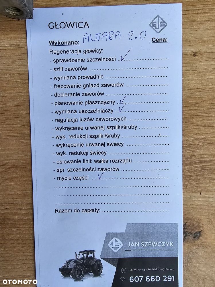 GŁOWICA CYLINDRÓW SPRAWDZONA SPLANOWANA OPEL ANTARA CHEVROLET CAPTIVA 2.0 CDTI Z20S1 96440152 - 10