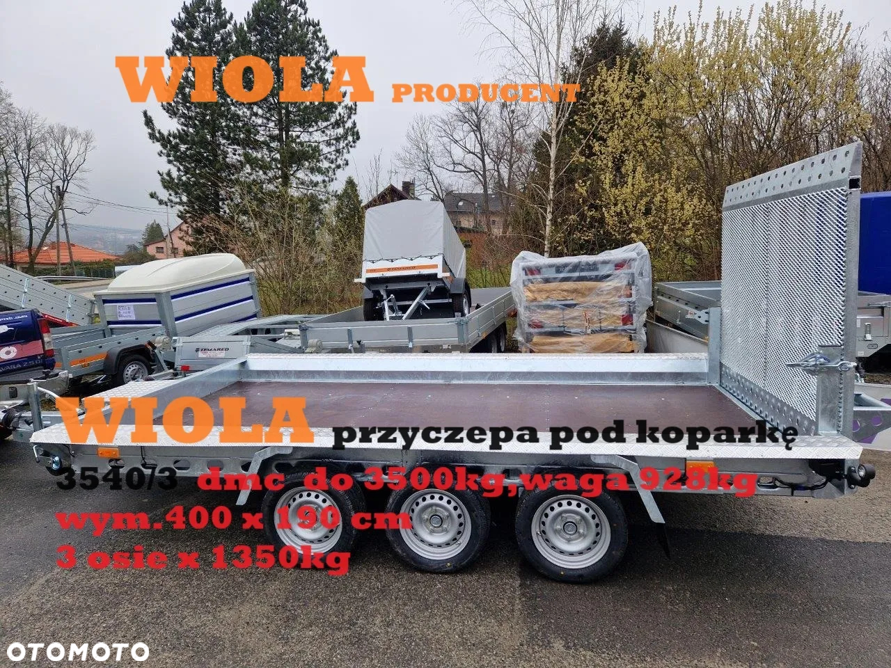 Wiola B3540 MAX 3 osie 3,5t pod koparkę - 13