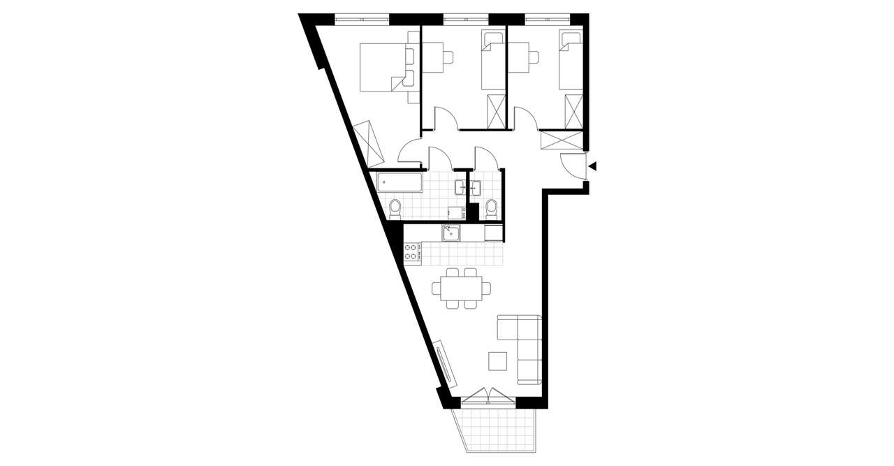 4-pokojowe mieszkanie 68m2 + balkon Bez Prowizji - Pełny obrazek: 3/9
