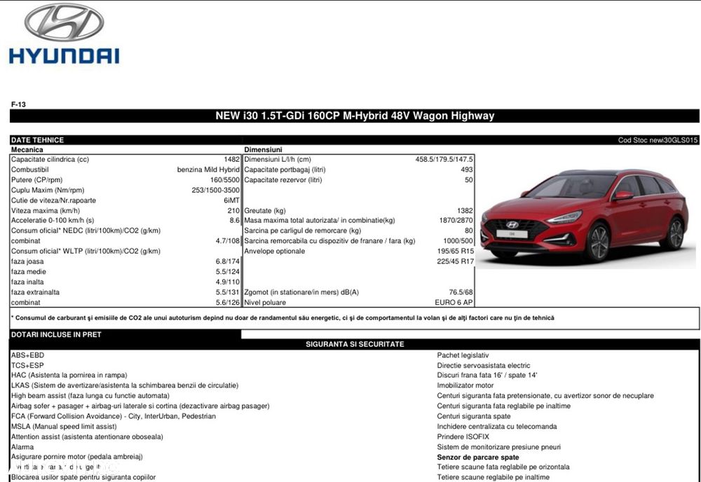Hyundai i30 1.5 160CP MHEV 48V M/T Highway - 30