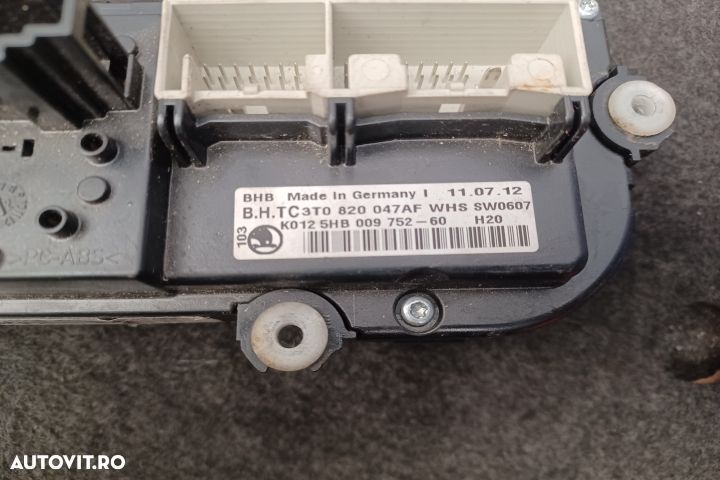 Comanda AC 3T0820047AF 5HB009752 3T0820047AF 5HB009752 Skoda Octavia - 5