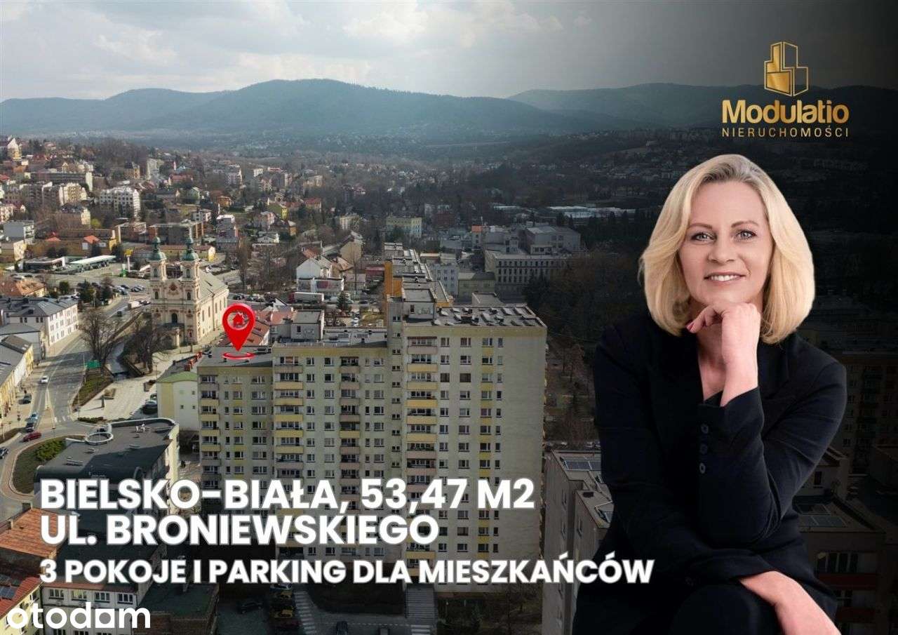 3 pokoje | 53,5 m² | Bielsko-Biała | Centrum