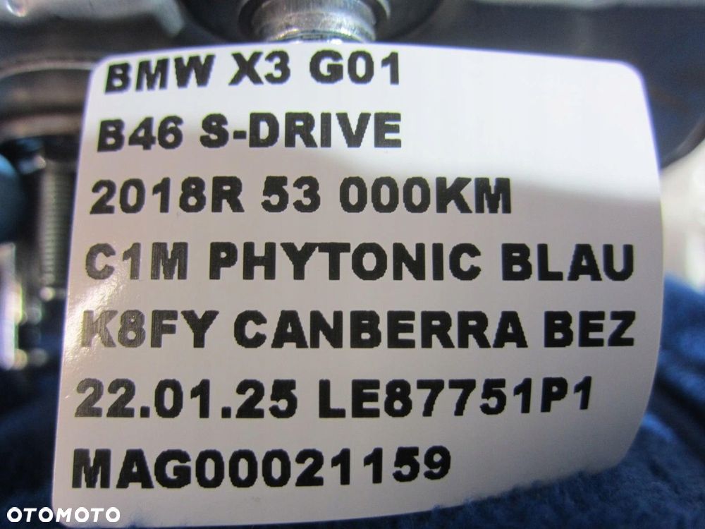 BMW X3 G01 G02 PODUSZKA POWIETRZNA KIEROWCY AIRBAG 6878440 USA 32307946621 - 8