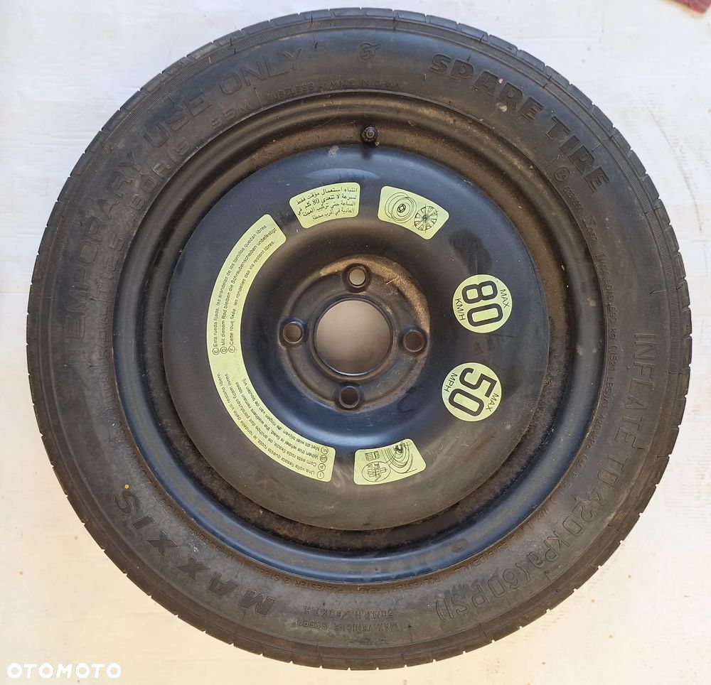KOŁO DOJAZDOWE 4X108 /ET15-3,5Jx15H2- PEUGEOT ,CITROEN- 125/80R15 - 1