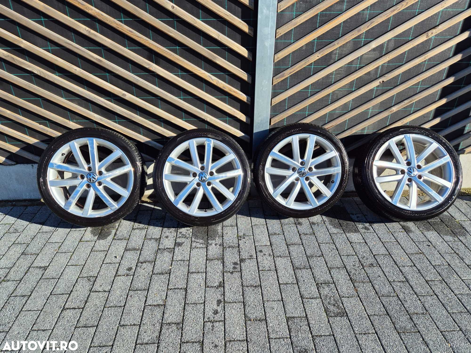 Jante cu cauciucuri vara  Golf 6,7 Yokohama  225/40R18 92W  DOT 2022 - 1