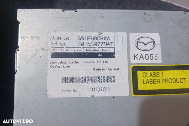 Radio cd GS1F669RXA Mazda 6 GG [facelift] [2005 - 2007] wagon 2.0 MZR - 4