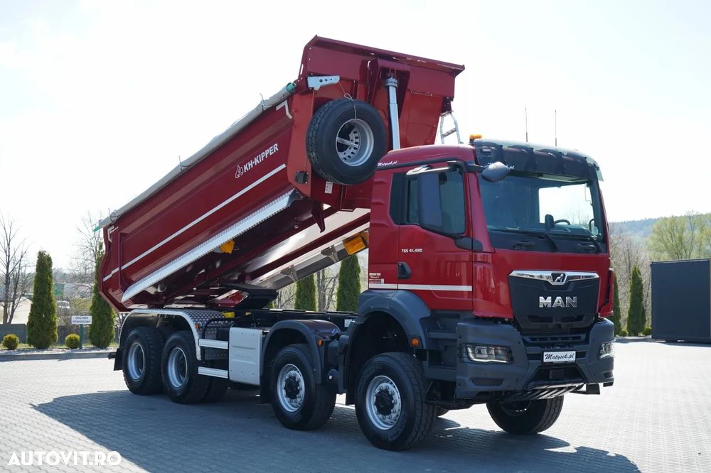 MAN TGS 41.480 / 8X6 / BASCULATOR / AUTOMAT / NOU-NOUȚ / ECHIPAMENTE FOARTE BOGATE / - 8