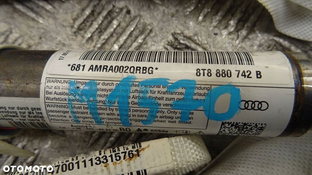 KURTYNA AIRBAG PRAWA AUDI A5 8T B8 5D 8T8880742B - 2