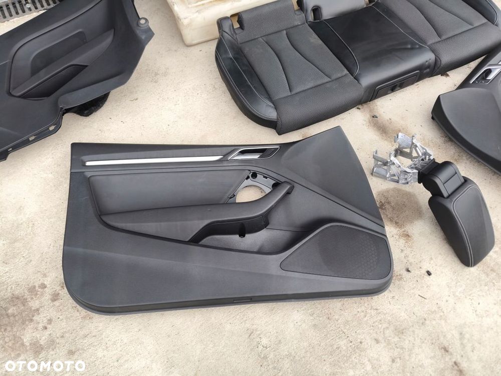 FOTEL FOTELE KOMPLET AUDI A3 8V 3-DRZWI SKÓRA+MATERIAŁ S LINE *2 ! - 4