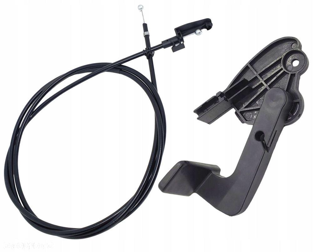 KLAMKA RĄCZKA  LINKA OTWIERANIA MASKI KOMPLET - AUDI A4 B6 / AUDI A4 B7 - 1