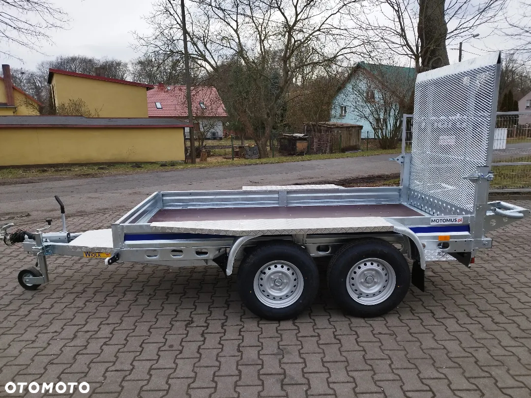 Wiola Przyczepa Wiola B2630 292x142 dmc 2700kg mocna spawana rama minikoparka walec - 2