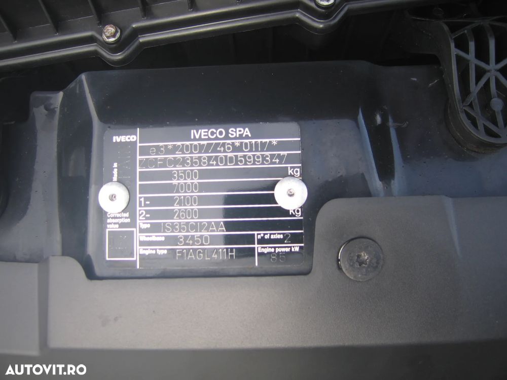 Iveco DAILY 35 C 13, 3 LOC. BASCULABIL, AC . EURO  VI . - 7