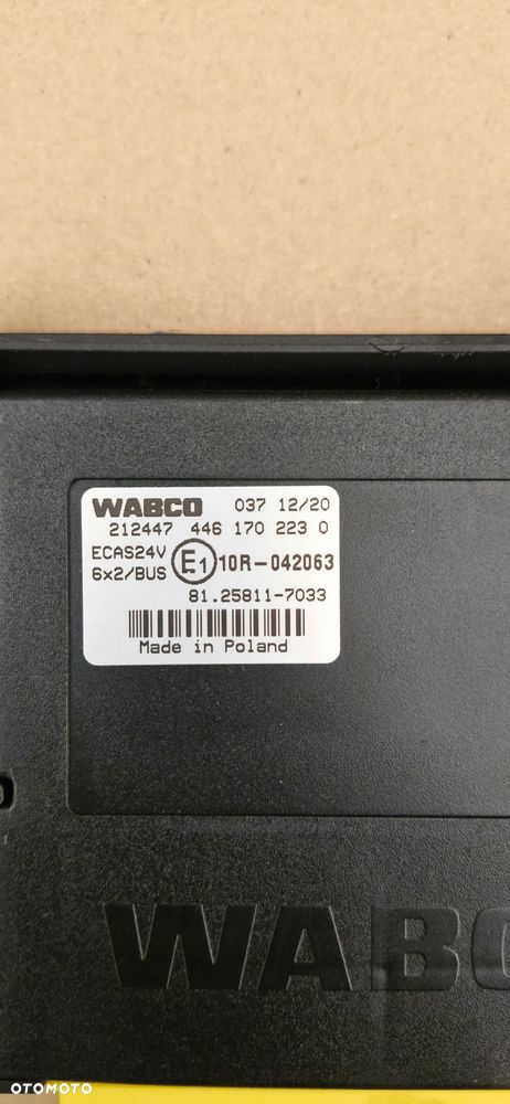MAN TG3 TGX STEROWNIK ECAS 81.25811-7033 - 2