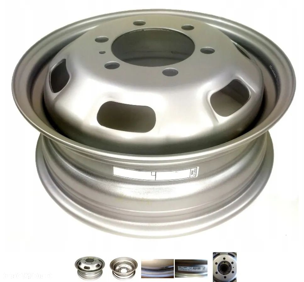 FELGA IVECO 5x16 6x170 ET109 CH130 OTWORY OWALNE R1-1347 504046315 504003566 - 1