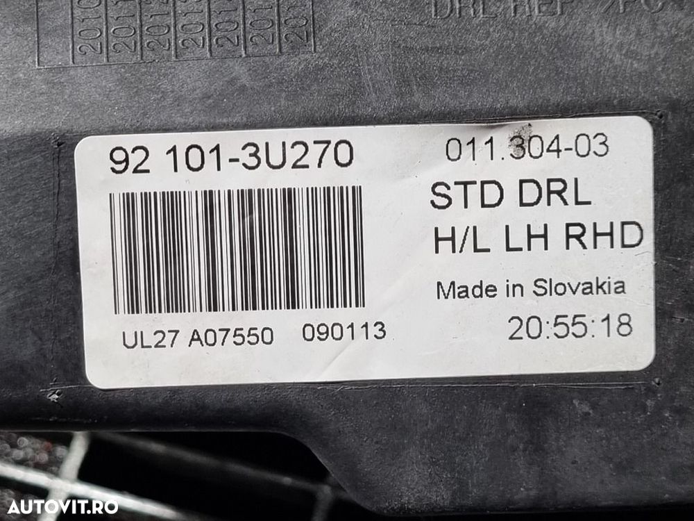 Far Stanga Kia Sportage III 2010 - 2016 SUV 4 Usi (1352) Cu lupă 921013U270 - 3