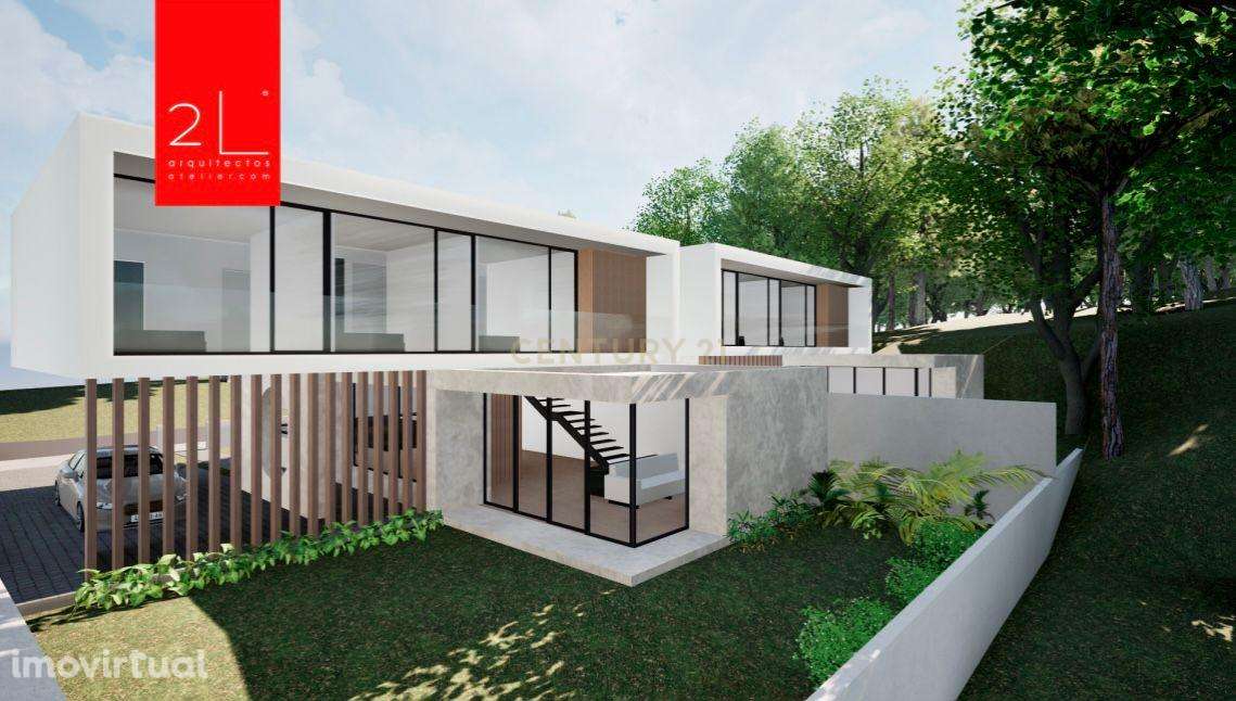 Terreno Urbano com Projeto Aprovado para Moradia Moderna na Pocariça – - Grande imagem: 2/25