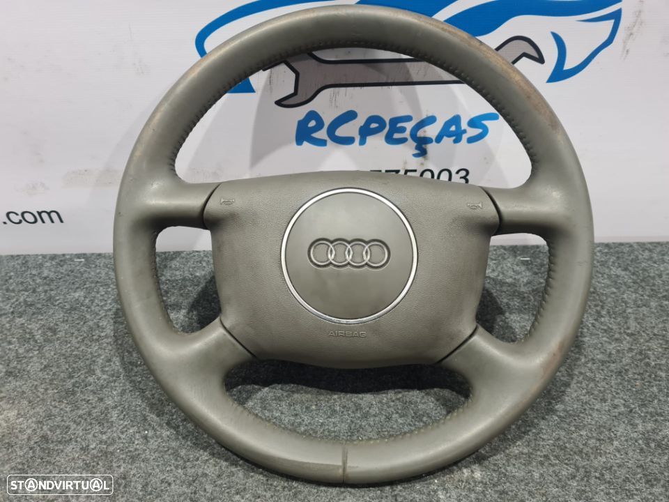 VOLANTE GUIADOR COMPLETO AUDI A3 8L PELE AIRBAG - 1