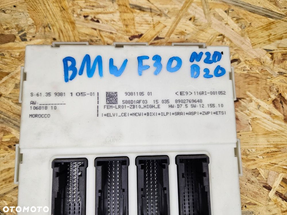 BMW F30 320iX N20 Komputer Sterownik Silnika ECU Zestaw - 3