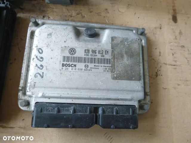 ZESTAW STARTOWY KOMPUTER STACYJKA IMMOBILIZER LICZNIK SEAT IBIZA III CORDOBA II 1.9 SDI 038906012EM - 12