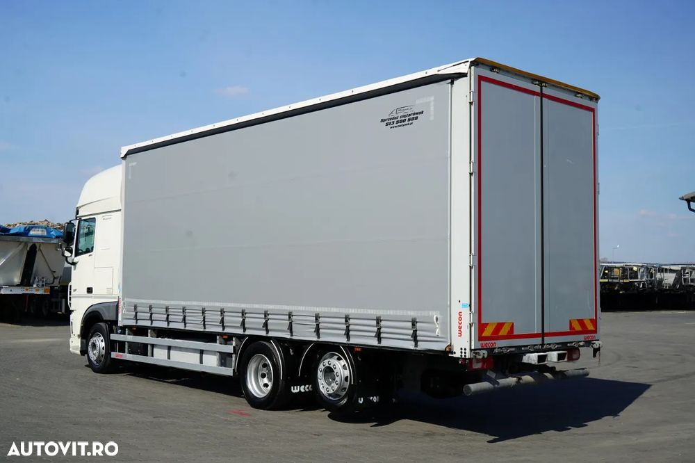 DAF XF 480 / SOLO  7,7 m/ CORTINĂ / 6X2 / PUNTE RIDICATĂ / - 5