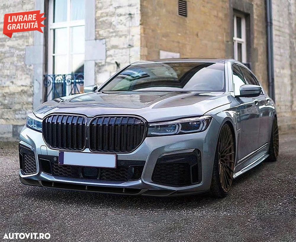 Prelungire Bara Fata Negru Lucios BMW 7 Series G11 G12 LCI M Sport (02.2019-) Negr- livrare gratuita - 10