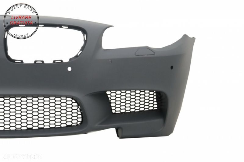 Bara Fata Bara Spate cu Praguri Laterale si Ornamente Evacuare crom BMW Seria 5 F1- livrare gratuita - 3