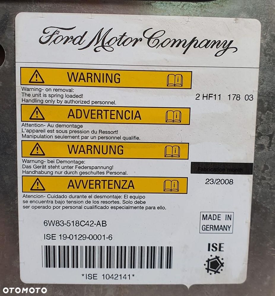 ZAGŁÓWEK PIROTECHNICZNY LEWY TYŁ FORD FOCUS MK2 - 4