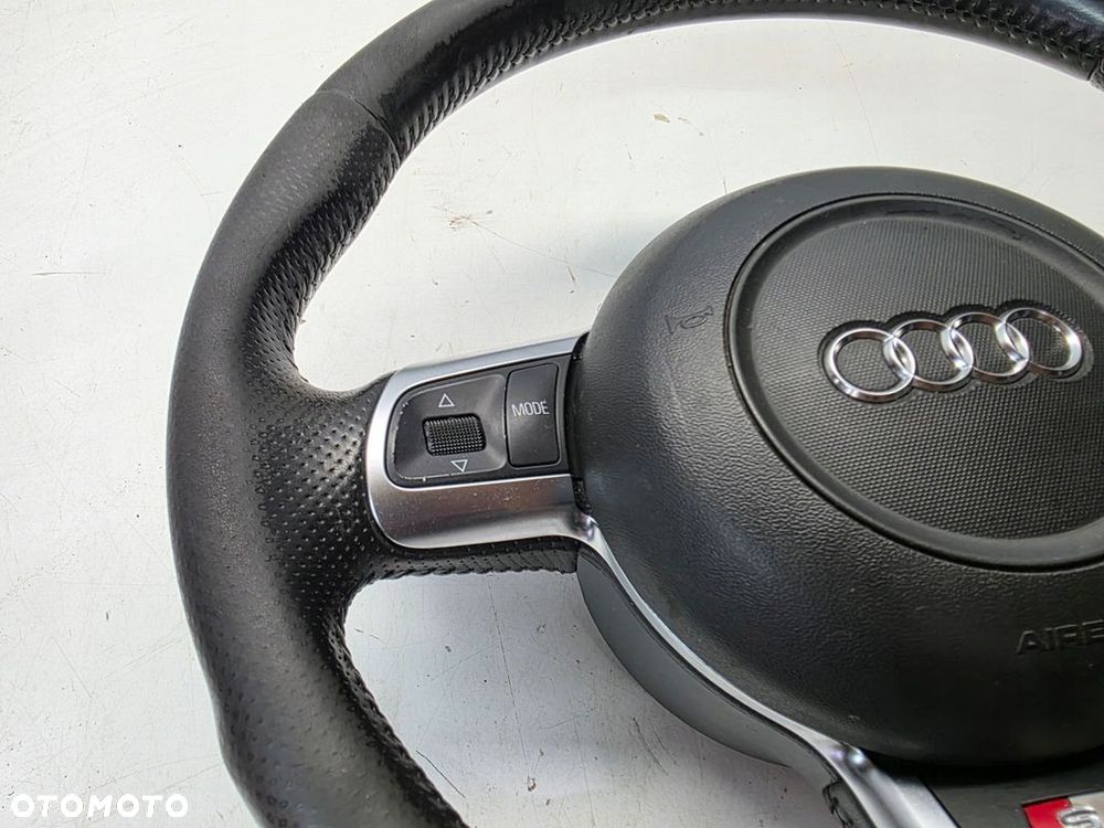 KIEROWNICA SKÓRA PIKOWANA ŚCIĘTA AUDI A3 8P A4 B7 TT 8J 8J0419091J KOMPLET - 5