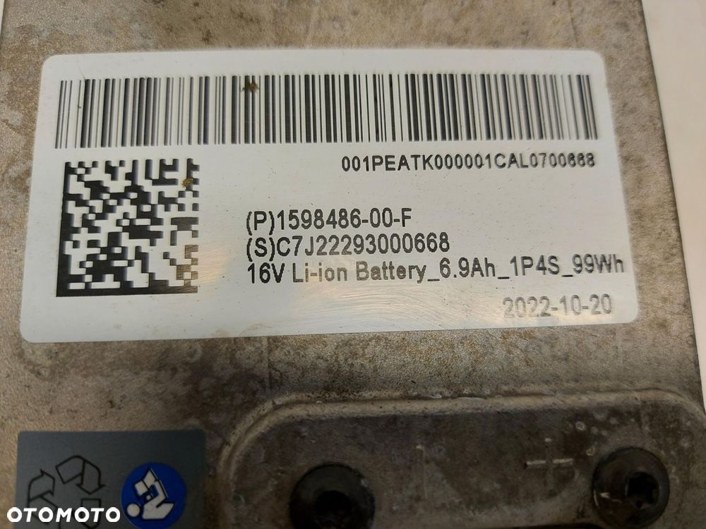 TESLA MODEL Y 2022 akumulator dodatkowy oryginalny 1598486-00-f - 3
