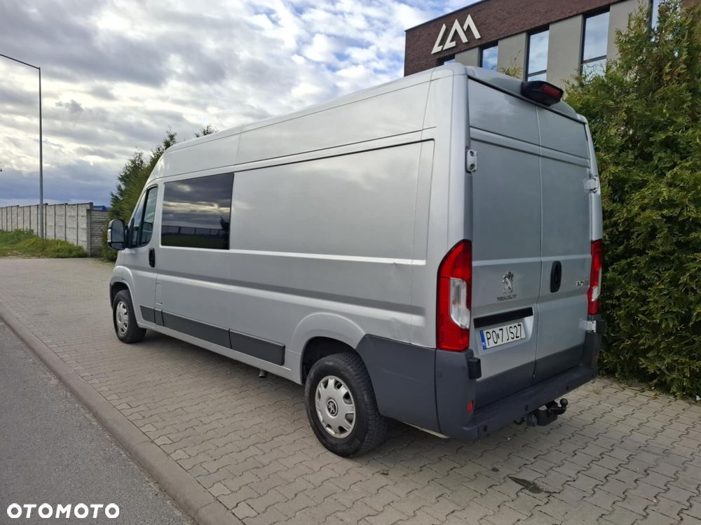 Peugeot BOXER 2.2 150 KM L3 H2 BRYGADÓWKA 7 OSÓB LEDY KLIMA TEMPOMAT HAK - 4
