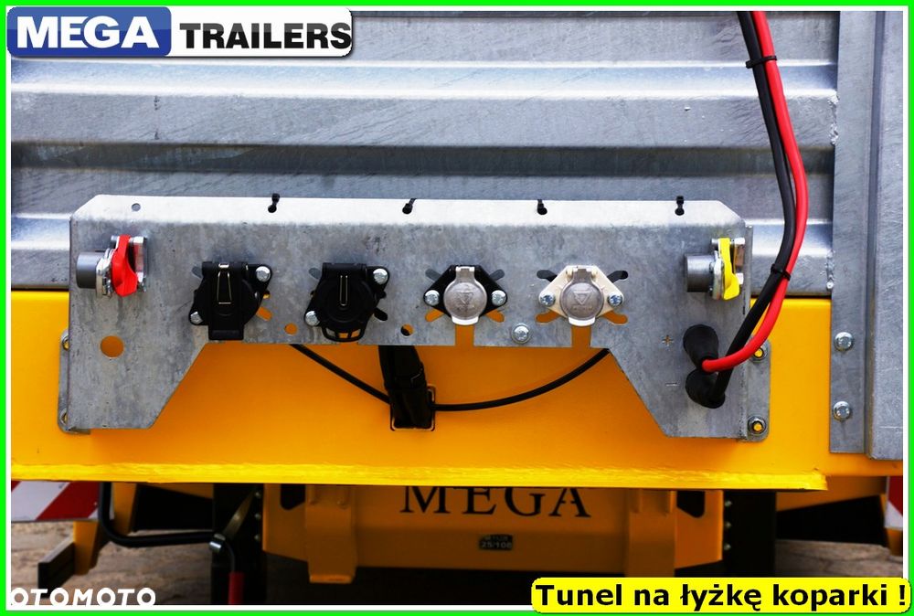 Mega Nisko podłoga 4 osie,  dł. 9,50 m, TUNEL na RAMIĘ KOPARKI !!! - 24
