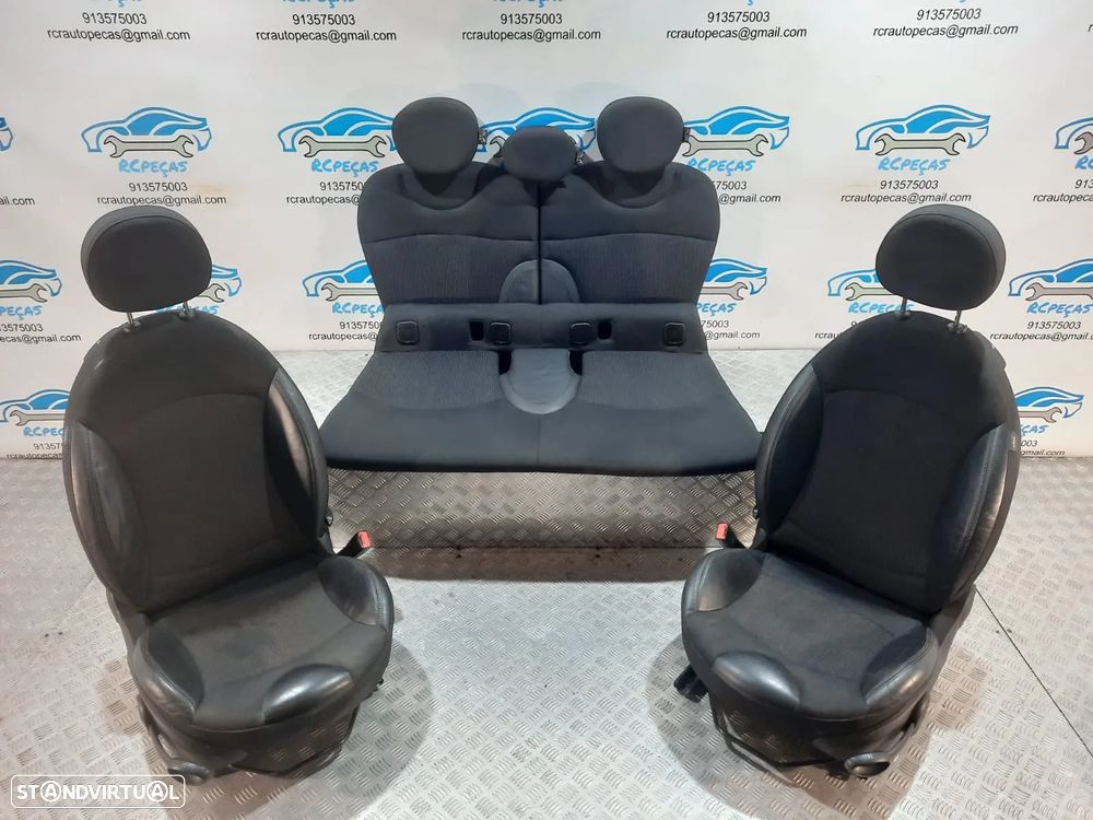 BANCO BANCOS ORIGINAIS MINI COOPER R55 CLUBMAN PELE TECIDO AIRBAG - 1