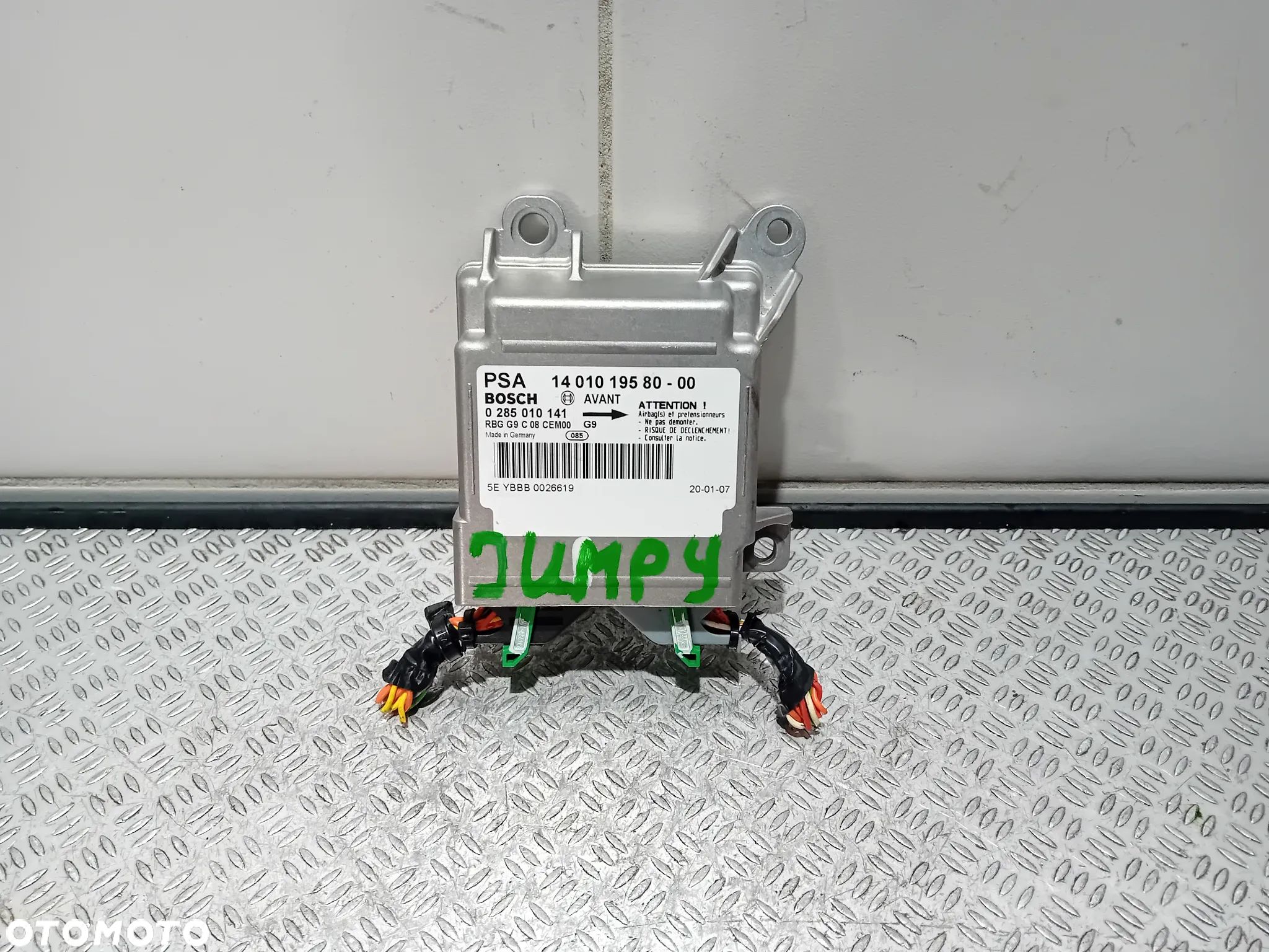 sensor air bag moduł Citroen Jumpy 2007  1401019580-00 - 1