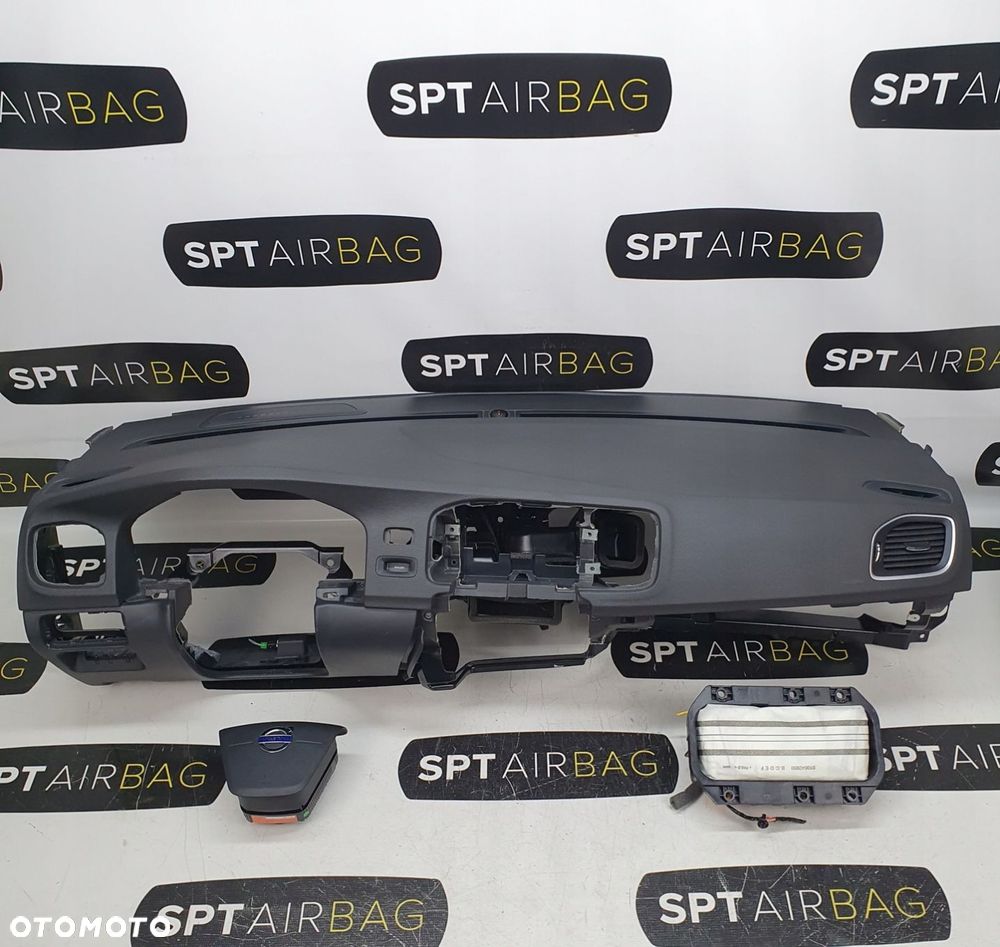 VOLVO V60 DESKA ROZDZIELCZA KONSOLA KOKPIT PULPIT PODUSZKI AIRBAG AIR BAG KIT SET - 1