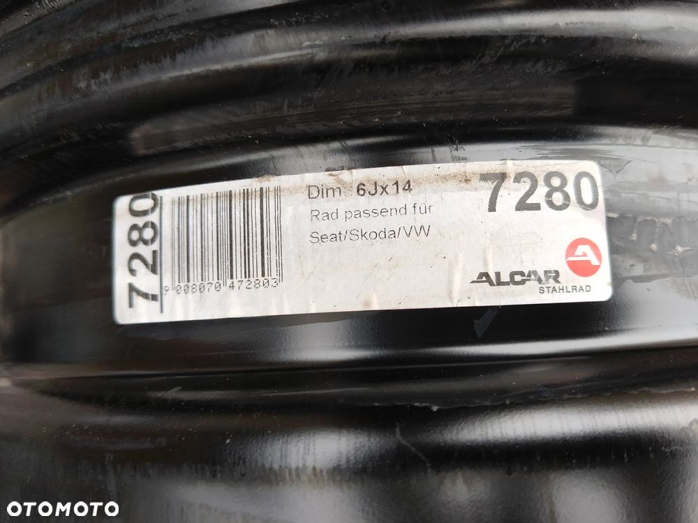 FELGI STALOWE 5X100 R.14 VOLKSWAGEN SKODA SEAT AUDI - 7