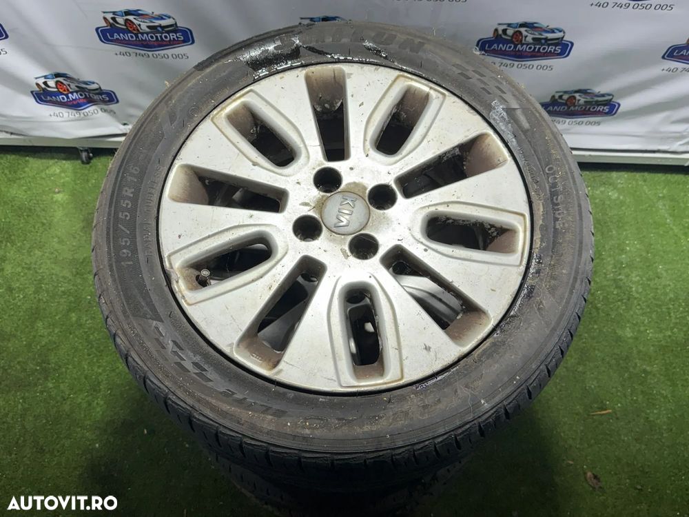 JANTE KIA R16 / 4x100 / RIO 2 / 6JX16 OFFSET 48 / 195/55 R16 /  + CAUCIUCURI (X4) - 3