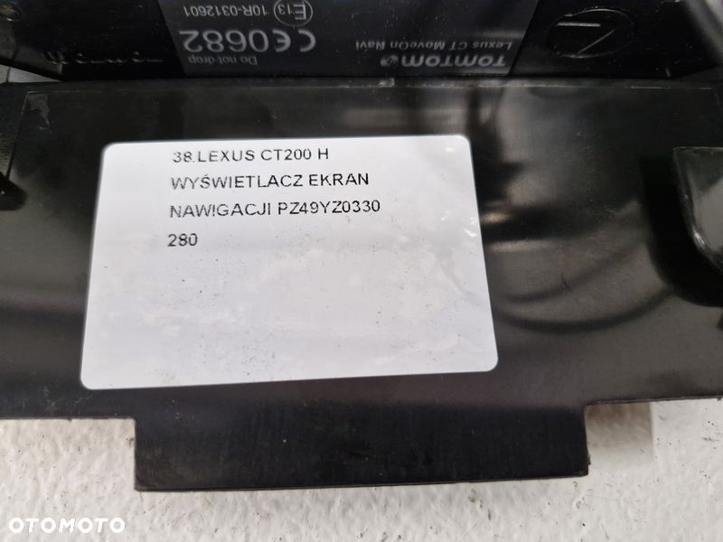 LEXUS CT200 H WYŚWIETLACZ EKRAN NAWIGACJI NAWIGACJA GPS PZ49YZ0330 - 7