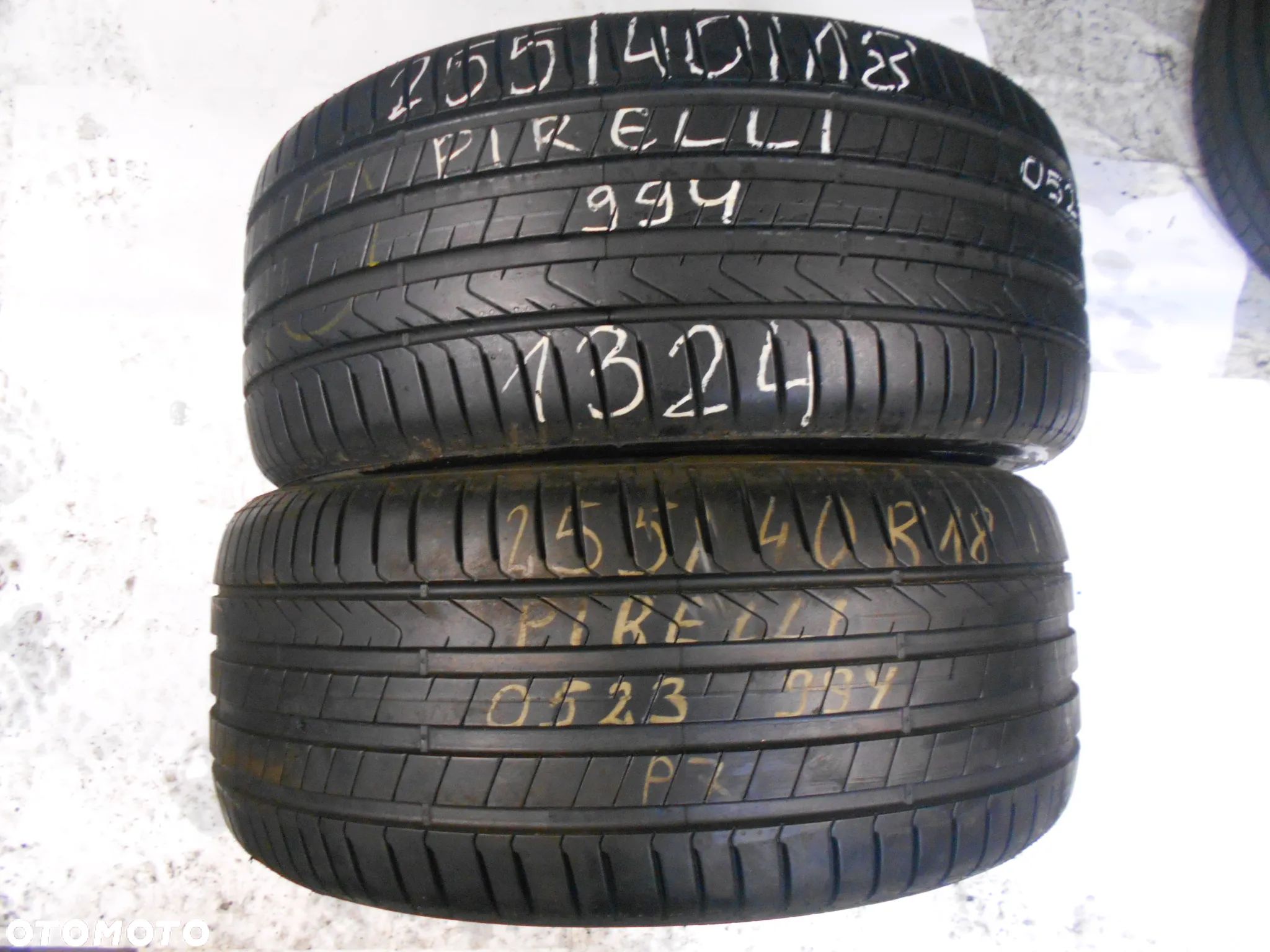 OPONY 255/40R18 PIRELLI CINTURATO P7 DOT 0523 / 1324    8MM - 1