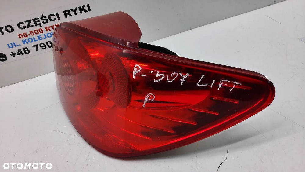 Peugeot 307 HB lift Lampa Tyl Prawa Lewa - 4