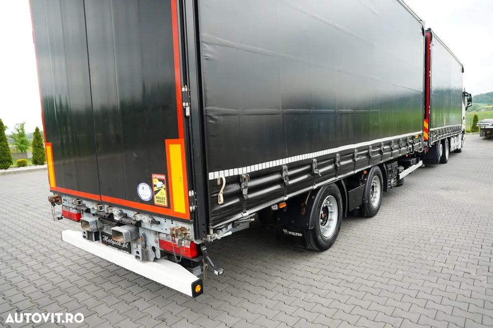 MAN TGX 26.480 / COMBINAȚIE TANDEM 120 M3 / TRAVERSE / MEGA / PUNȚĂ RIDICATĂ / ACOPERIȘ RIDICAT / CAMERĂ / + REMORCĂ WIELTON / PUNȚĂ RIDICATĂ / PUNȚI SAF - 13