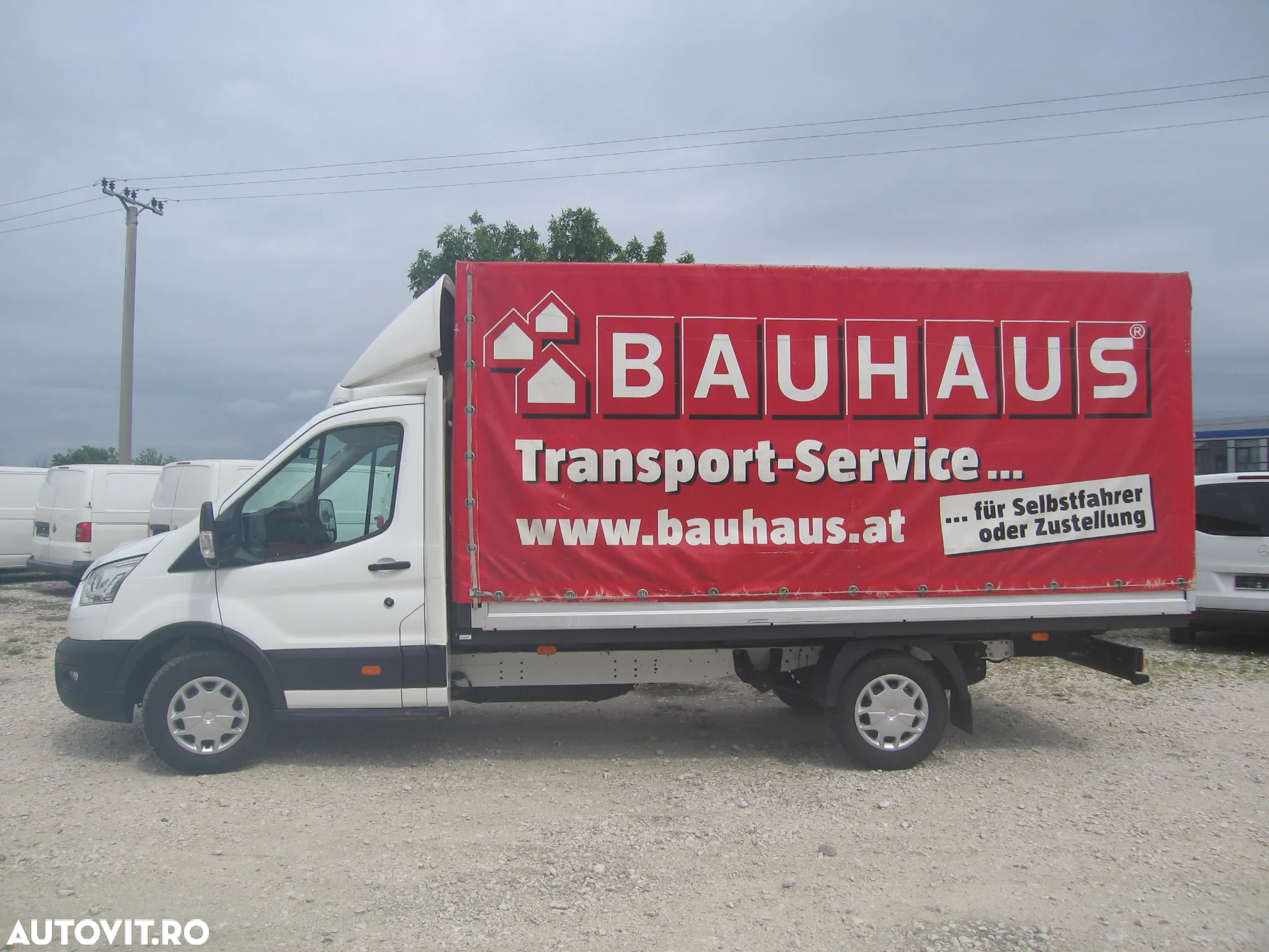 Ford TRANSIT 3 LOC. PLATFORMA cu PRELATA , AC. - 3
